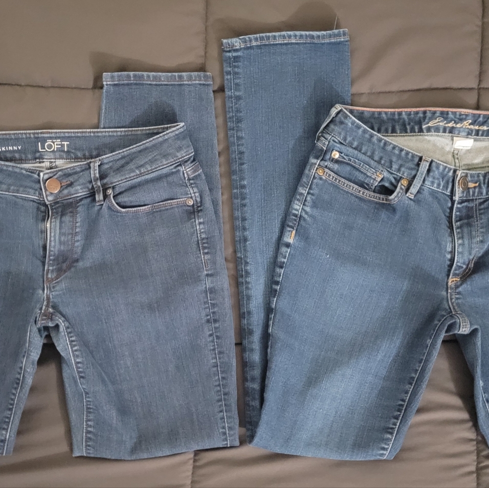 Loft curvy skinny 28/6. Eddie Bauer Curvy Straight 6